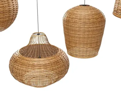 Bamboo Lamp 3D model
