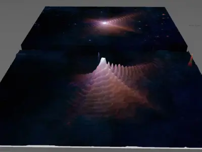 Low Res Wolf-rayet 140 deep sky object 3d software analysis Free 3D print model