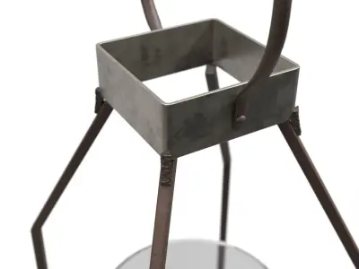 Tabletop Lantern PBR 3D model