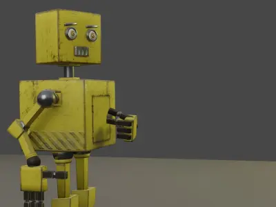 Robot Low-poly 3D model