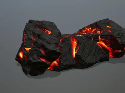 Rock Gate Low-poly 3D model