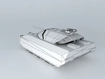 CT72B Puma Combat tank model 72 Free 3D model