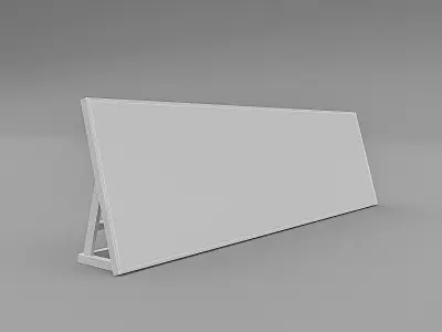 3D Floor Sign Model Low-poly 3D model