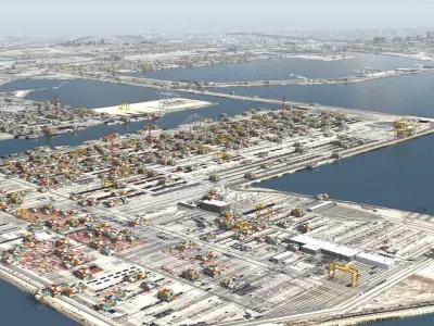 Refinery Container Port 3D model