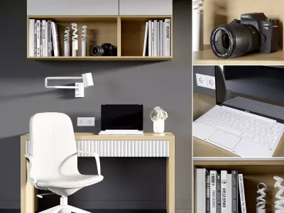 Office Workplace 3D model