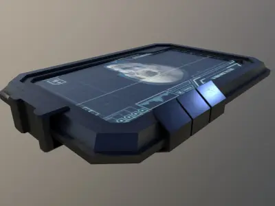 3D Sci Fi Tablet Low-poly 3D model