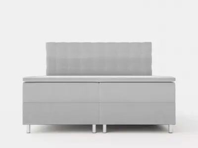 Montana Storage Bed 180x200 Light Gray Low-poly 3D model