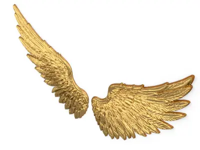 Wings Printable carved decor 21 3D print model