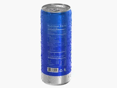  Energy Drink Can With Droplets 250ml 