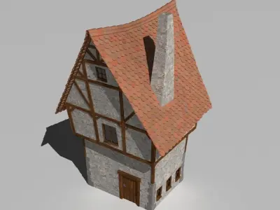 Cartoon house  3D model