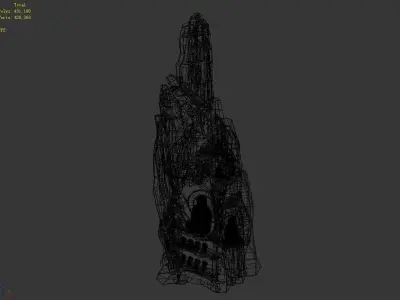 Tianyin Temple - rockery - Buddha phase 01 3D model