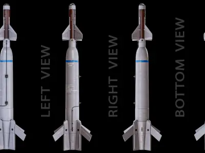  Rigged GBU-27 Paveway 3 Naval Laser Guided Bomb PBR 