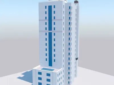 Victoria Institute of English Low-poly 3D model