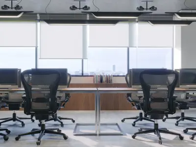 Office interior design  3D model