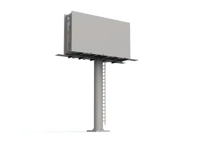 wo-Sided Billboard Low-poly 3D model