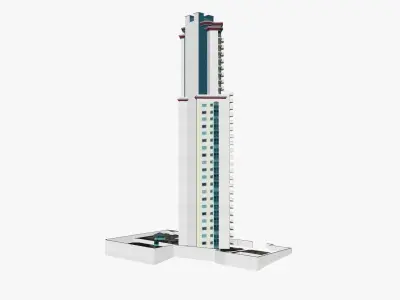 Waterfront On Main Low-poly 3D model