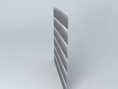 White Wood Window Cover  Free 3D model