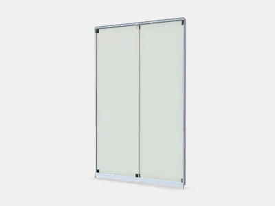 HASVIK Pair of sliding doors 4 Low-poly 3D model