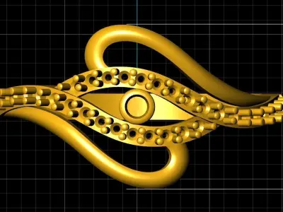 Diamond Ring for Women 3D print model 5