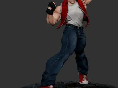 Terry character from street fighter 3D print model