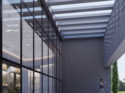 hostel Low-poly 3D model