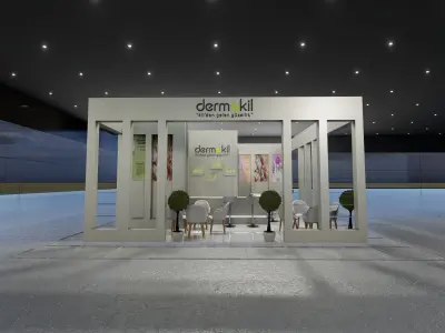 8x7 Exibition Stand 3D model
