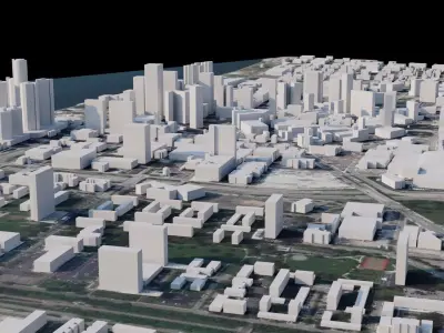 Detroit - USA 3D model