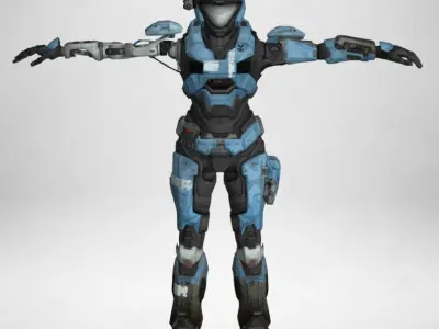 Gameready Character - 05 Low-poly 3D model