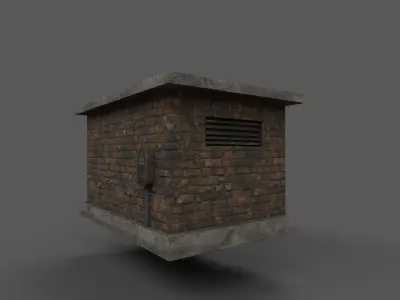 Transformer Station Low-poly 3D model