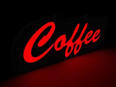 Neon Sign M01 Free low-poly 3D model