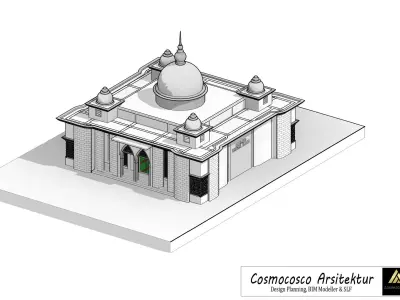 Mosque BIM Modelling 3D model