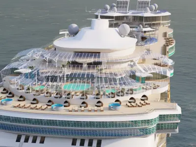 Oasis of the Seas with full interior 3D model
