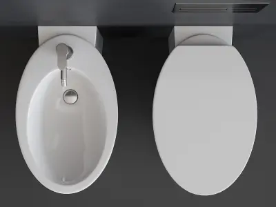 Scarabeo Ceramiche Wish WC Low-poly 3D model