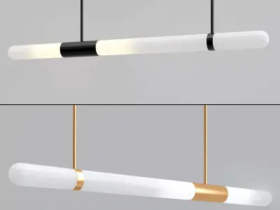 SOLVEIG modern pendant light - gold 3D model