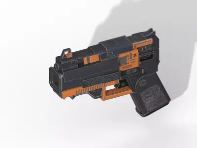 Starfield mod weapons Low-poly 3D model