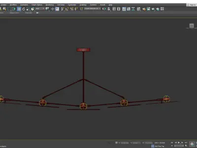 Constellation Chandelier Low-poly 3D model