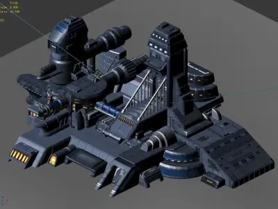 Sci Fi Building-Preparation Center 01 3D model