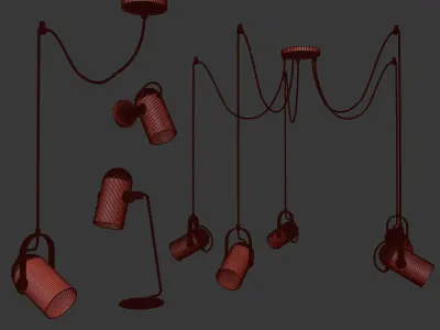 Four Light Set 1 3D model