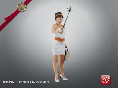 Casual Female A CC 21 30 008 3D model