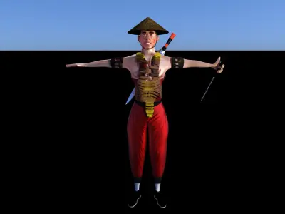 Shaolin Warrior 3D model