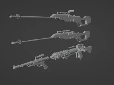 Droid Blasters One-Twelfth Scale 3D print model