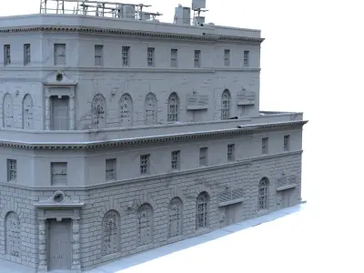 City High Street model 3D model