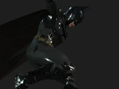 BATMAN arkham knight flying in air 3D model