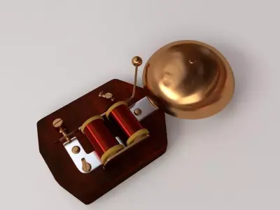 Retro Doorbell 3D model