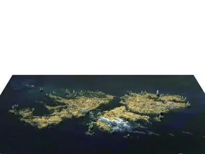 Falkland Islands 3D model