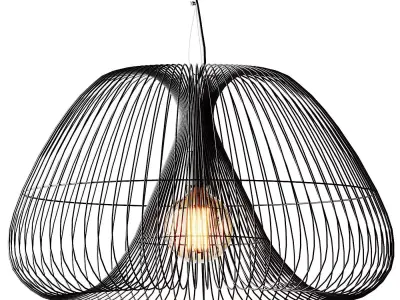 Cosmo Bronze Pendant Light 3D model
