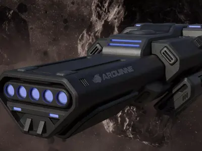 Sci-Fi Spaceship 3D model 3