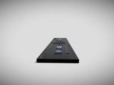 Sci fi Panel Element Low-poly 3D model