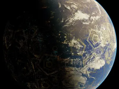 Planet Asgard 12K 3D model