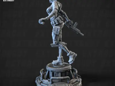 GDI Karen 100mm and 32mm 3D print model